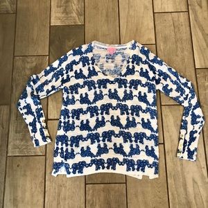 Lilly Pulitzer Elephant Print Sweater